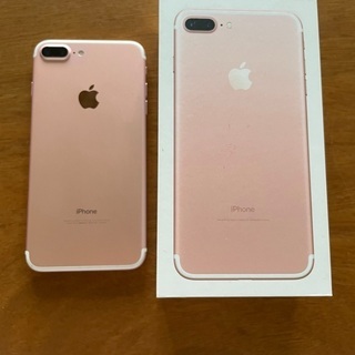 【値下げ】iPhone 7plus 128GB/ローズゴールド/箱付き