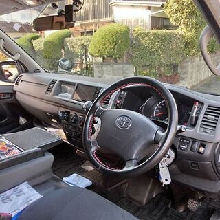 税不要！諸費用無料！走行5.5万km 車検令和4年1月 3型ハイエースバン スーパーロング 2.7L 2WD DXGLパッケージ ベッドキット付きトランポ ゆったり車中泊宴会OK 超レア美車ワンオーナーの画像
