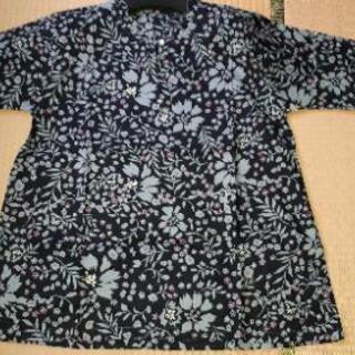 涼やかローンオーバーブラウス　ブラックの画像