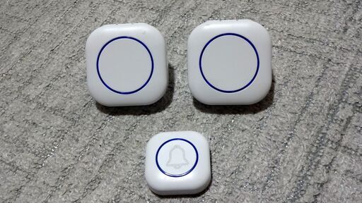 ★交渉中★〔手渡し希望〕美品　ワイヤレスチャイム　子機２台付き