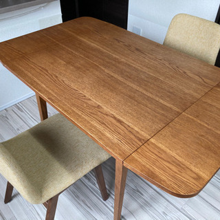 ウニコ バタフライテーブル/チェア2脚