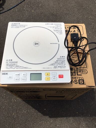 DEIK DSI-1400W IH コンロ ヒーター 調理器 高火力 1400W 6段火力調整 IHクッキングヒーター IH調理器