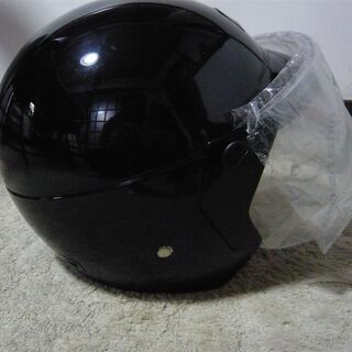 マルシン製　軽快なセミジェットヘルメット型 未使用品 フリーサイズ　精悍な黒の画像