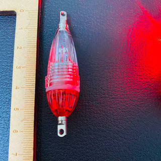 #釣具#LED水中集魚灯#電池付き#約6cm#新品#赤色×3個の画像