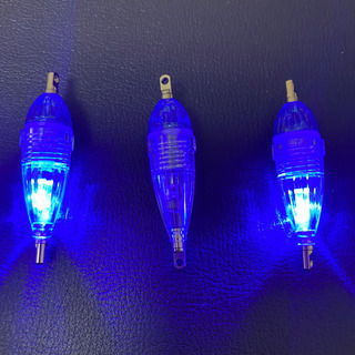 #釣具#LED水中集魚灯#電池付き#約6cm#新品#青色×3個