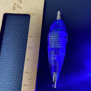 #釣具#LED水中集魚灯#電池付き#約6cm#新品#青色×3個の画像