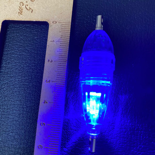 #釣具#LED水中集魚灯#電池付き#約6cm#新品#青色×3個の画像
