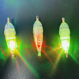#釣具#LED水中集魚灯#電池付き#約6cm#新品#虹色×3個