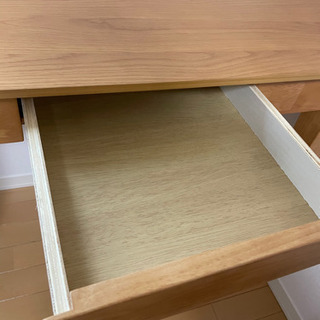 【取引完了】天然木　オーク材デスク　学習机やテレワーク等にの画像