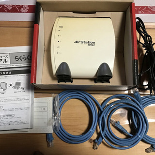 BUFFALO WBR-B11　Lanケーブル＆箱付きSET