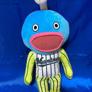 新品未使用　千葉ロッテマリーンズ 謎の魚 メガジャンボぬいぐるみ...