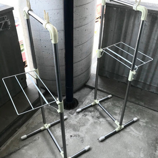 ベランダ物干し台⭐︎タオル掛け付き