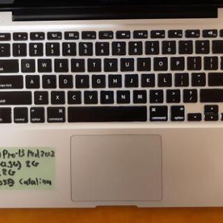 ④値下げMacBookProMid2012-13inch Catalina 英語キーボードの画像