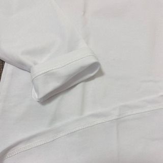 レディース長袖シャツ 100%コットン 女性トップス ホワイトの画像