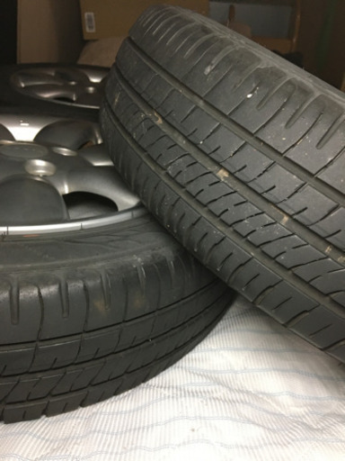 ○HE22S 純正アルミホイール　タイヤ上物○