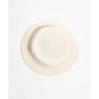 新品未使用　WEGO　 ニットバケットハット　オフホワイトの画像