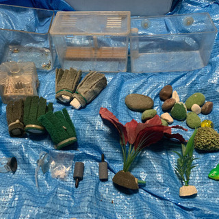 水槽用具、用品、大量の画像