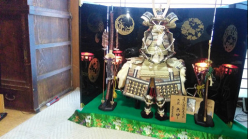 鎧兜一式　屏風　刀　弓
