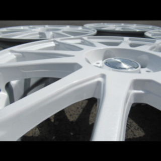 中古ホイール☆共豊 PREDICT 17インチ パールホワイト 7J+50 100 5H プリウス ウィッシュ カローラツーリング インプレッサ等にの画像