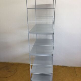 MUJI 無印良品 スチール 5段ユニットシェルフ シンプルモダン 飾り棚 の画像