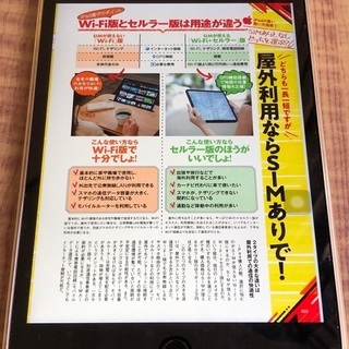 SIMフリー　ipad　mini4