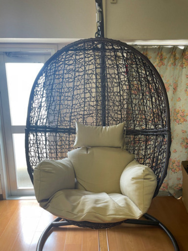 ハンギングチェア　costick エッグ型　クッション付き