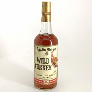 【ウイスキー】【ワイルドターキー】ウイスキー　お酒　8年　WILD　TURKEY　101PROOF　旧ラベル　レア　希少　