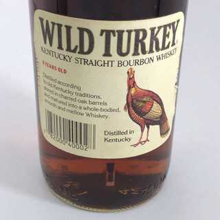 【ウイスキー】【ワイルドターキー】ウイスキー　お酒　8年　WILD　TURKEY　101PROOF　旧ラベル　レア　希少　の画像