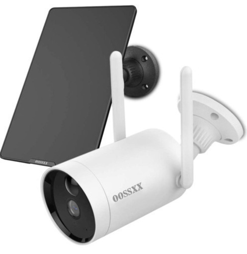 【新品未使用】【ソーラーパネル充電・完全無線】防犯ソーラーカメラ wifi 屋外 電池式 監視カメラ IP66防水 Wi-Fi バッテリーカメラ ソーラーパネル付き 省エネルギー 長時間待機 PIR人体検知センサー 双方向音声通話 1080P 200万画素 自動追尾可能 スマホ数台同時視聴 USB充電 太陽光パネル充電 ダブルアンテナ 赤外線暗視