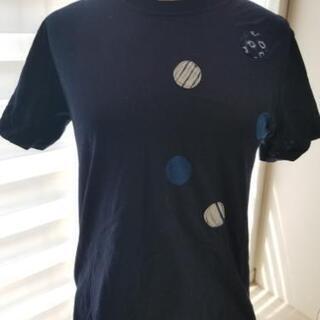 藍染め私の作品　Tシャツ　