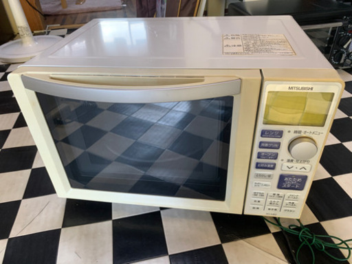 【リサイクルサービス八光　安心の1ヶ月保証　田上店　配達・設置OK】MITSUBISHI オーブンレンジ コットンホワイト RO-ME2-W