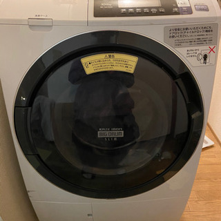 【大幅値下げしました！】HITACHI 日立 10kg/6kg ドラム式洗濯乾燥機 ビッグドラム スリム BD-SG100A 2016年製　ホワイト