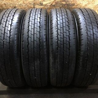 DUNLOP SP175N 195/80R15 107/105L LT 15インチ 夏タイヤ 4本 2017～20年製 バリ溝 レジアスエース キャラバン等　(VTO378) クレジットカード QR決済可能