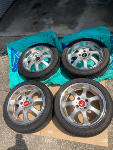 見てから決めてOK、RAYS ITC Sebring 4穴　PCD100 15インチアルミホイール★タイヤ195/45/15 2016年