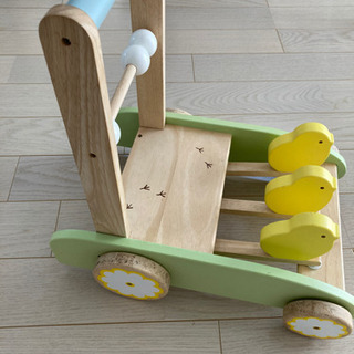 ひよこ　木製手押し車