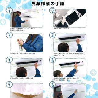 新品未開封　エアコン洗浄剤　SHOWAくうきれい送風ファン清掃剤 養生シートつきの画像