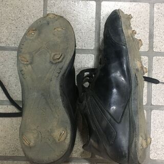 Asics　野球スパイク(黒)　23.5センチの画像