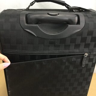 キャリーケース スーツケース 黒/ブラック 旅行鞄 キャスター付 バッグの画像