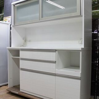 ニトリ キッチンボードリガーレ160KB WH ソフトクローズ ...