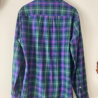 BROOKS BROTHERS ブルックスブラザーズ ネルシャツ メンズ　青系 × 緑系 - チェック柄 長袖シャツ【ブランド中古】の画像