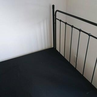 売約済 パイプベッド　黒　引き取り限定の画像