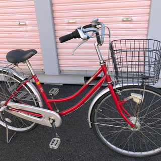 No.199【LEDオートライト,内装3段変速】★激安★ 中古自転車 ママチャリ  26インチ 軽整備済み 安い 防犯登録 藤沢 横浜 神奈川の画像