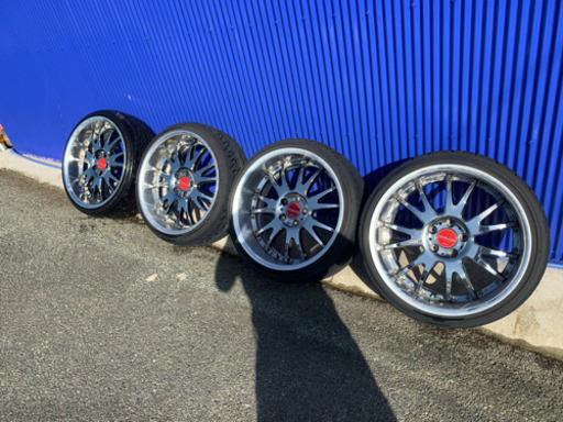 深リム　VIP  ドレスアップ　ドリ車　ホイル