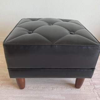 美品】カリモク60 オットマン スタンダードブラック