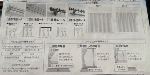 取り引き決定　ニトリ カーテン 4点セット