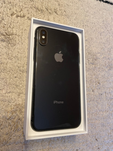 iPhone X SpaceGray 256GB SIMフリー美品！
