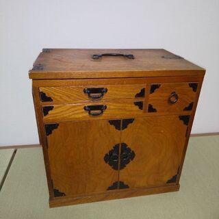 ミシン台になる針箱