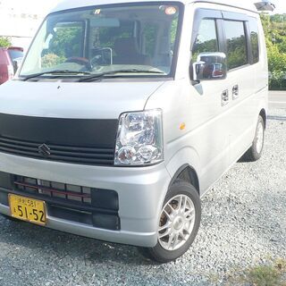 車中泊、エブリイワゴン、DA64W 　4WD、MT　平成17年、...