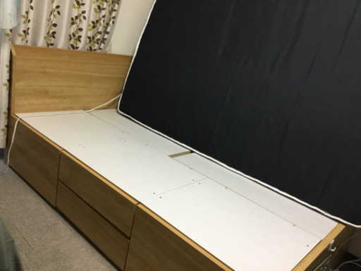 【商談中】ニトリ 収納付きセミダブルベッド