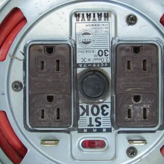 電工ドラム　延長コード　100V　３芯コードリール